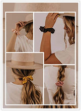 将图片加载到图库查看器，Velvet Scrunchies Hair Ties Women - 6 Pack Big Vsco Girl Stuff Scrunchy for Hair Scrunchie Holder Elastic Bands With Zipper Pocket Gift For Friends
