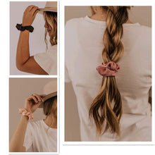 将图片加载到图库查看器，Velvet Scrunchies Hair Ties Women - Ivyu16 Pack Cute Big Scrunchy Vsco Girl Stuff Scrunchie Holder Gift for Women Hair Ties Elastic Bands
