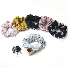 Load image into Gallery viewer, Ivyu Pocket Scrunchies with Zipper Stash Chiffon Scrunchy Hair Ties (LOBAB-012)
