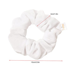 将图片加载到图库查看器，Velvet Scrunchies Hair Ties Women - Ivyu16 Pack White Big Cute Scrunchy Vsco Girl Stuff Scrunchie Holder Gift for Women Hair Ties Elastic Bands - Ivyu Beauty
