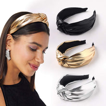 将图片加载到图库查看器，Headbands Women Hair Head Band- Knotted Wide Turban headband Fashion Cute Hairbands Hair Accessories for Girls and Women (YHHFG-017)
