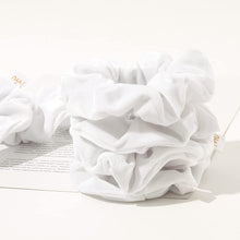 将图片加载到图库查看器，Velvet Scrunchies Hair Ties Women - Ivyu16 Pack White Big Cute Scrunchy Vsco Girl Stuff Scrunchie Holder Gift for Women Hair Ties Elastic Bands - Ivyu Beauty
