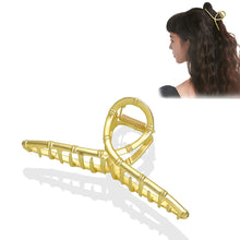 Load image into Gallery viewer, Ivyu Hair Claw Clips for Women - Nonslip Large Gold Metal Barrettes Matte Claw Hair Clips Accessories for Girls French Fashion Strong Hold Jumbo No Damage Hairclips for Thick Long Curly Hair Joint
