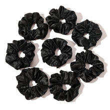 Load image into Gallery viewer, Scrunchies Hair Ties Satin Scrunchies Soft than Silk Scrunchies Elastics Bands Ponytail Holder Pack of Neutral Scrubchy Hair Accessories Women Girls (8pcs)

