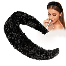 Load image into Gallery viewer, Ivyu Headbands Black Diademas Para Mujer De Moda Padded Headband
