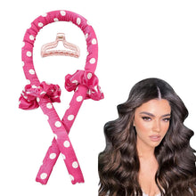 将图片加载到图库查看器，Heatless Hair Curler Curling Rod Headband Overnight for Long Hair Curls Waves Satin Jumbo Large Big No Heat Hair Roller for Women
