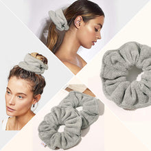 Load image into Gallery viewer, Ivyu Microfiber Hair Drying Scrunchies Towel Fiber Gray

