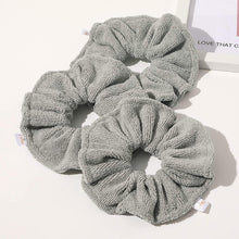 将图片加载到图库查看器，Ivyu Microfiber Hair Drying Scrunchies Towel Fiber Gray
